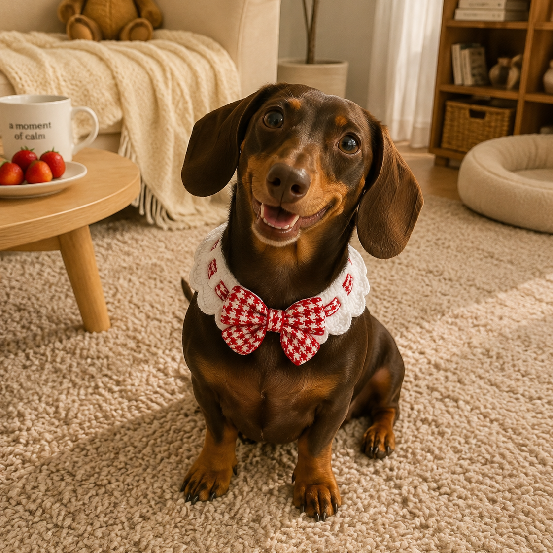 Handmade Crochet Pet Collar
