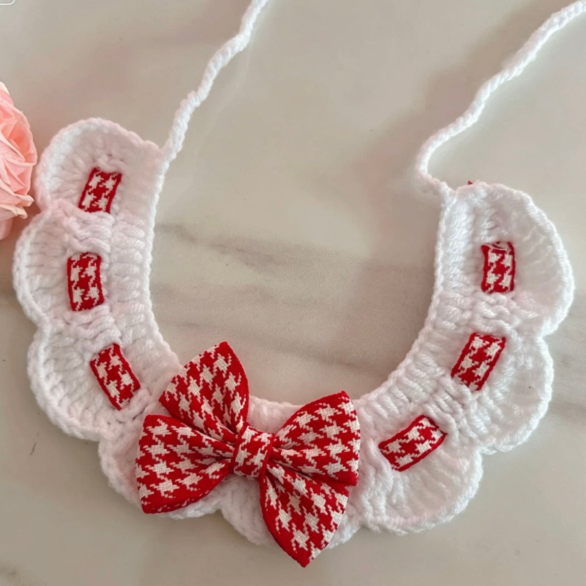 Handmade Crochet Pet Collar