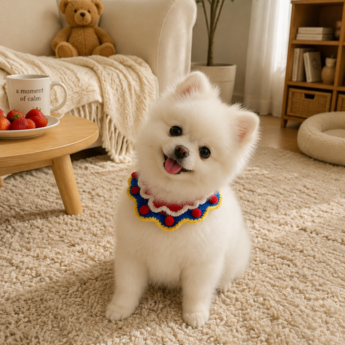 Hand-Crochet Christmas Pet Collar