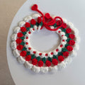 Hand-Crochet Christmas Pet Collar