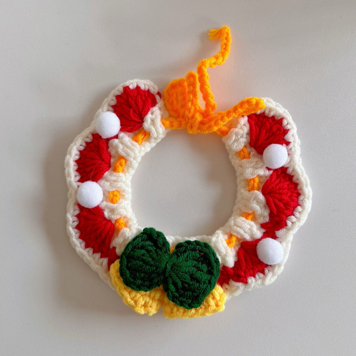 Hand-Crochet Christmas Pet Collar