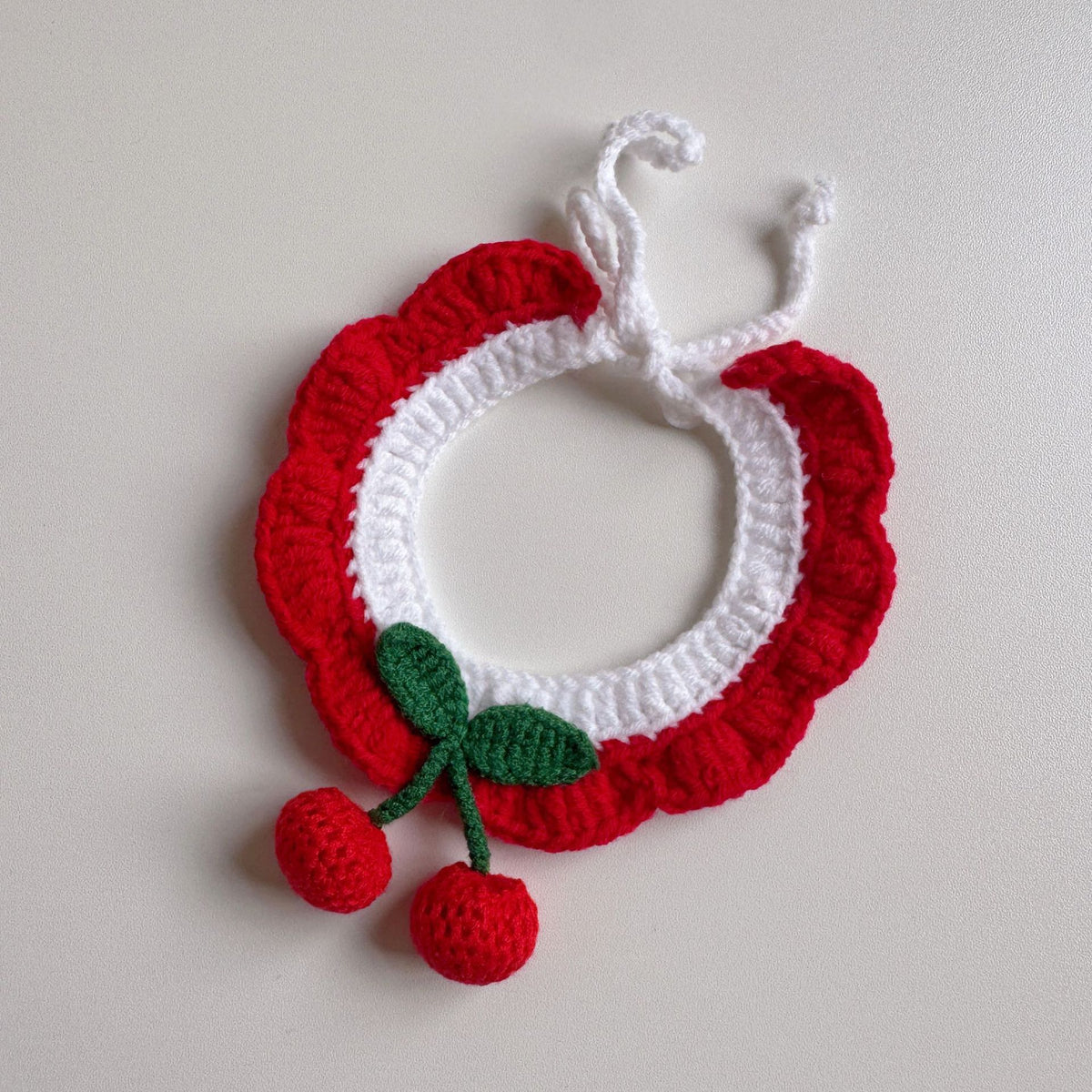 Hand-Crochet Christmas Pet Collar