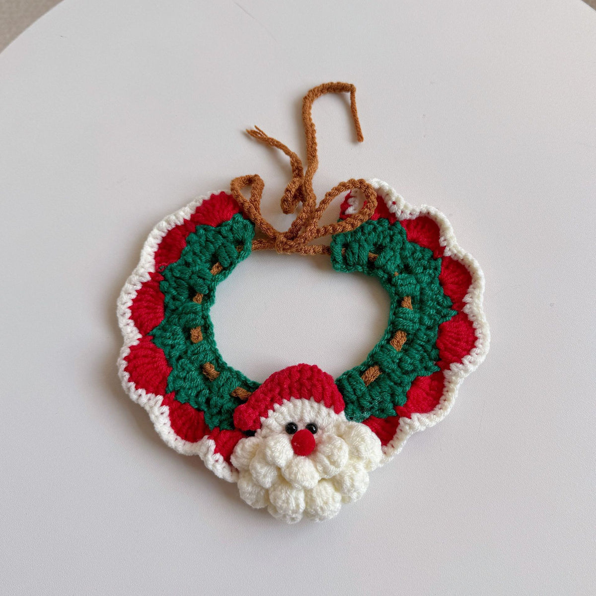 Hand-Crochet Christmas Pet Collar