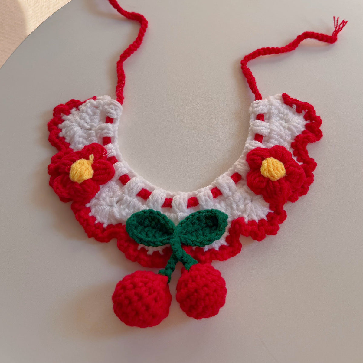 Hand-Crochet Christmas Pet Collar