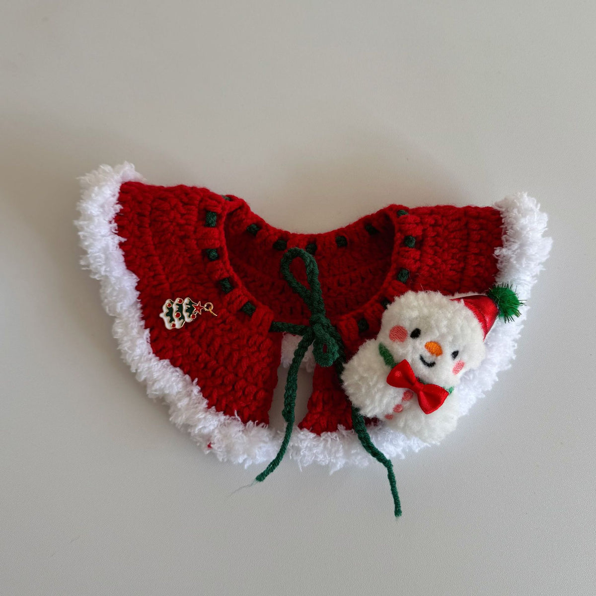 Hand-Crochet Christmas Pet Collar