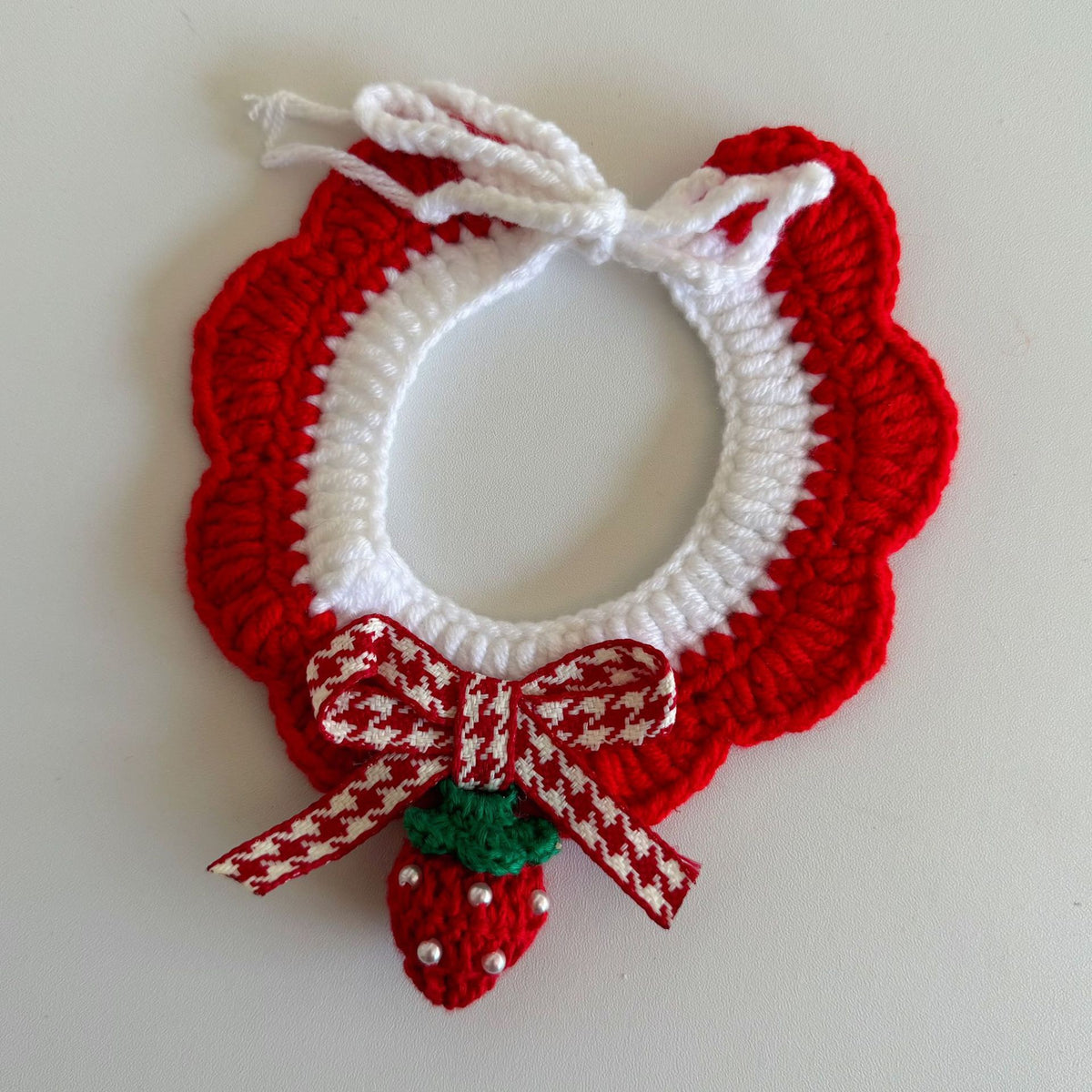 Hand-Crochet Christmas Pet Collar