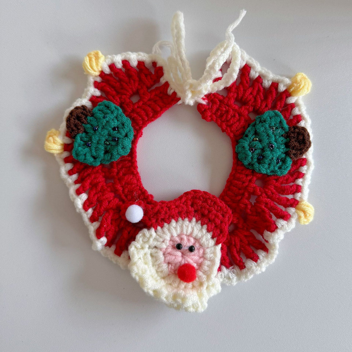 Hand-Crochet Christmas Pet Collar