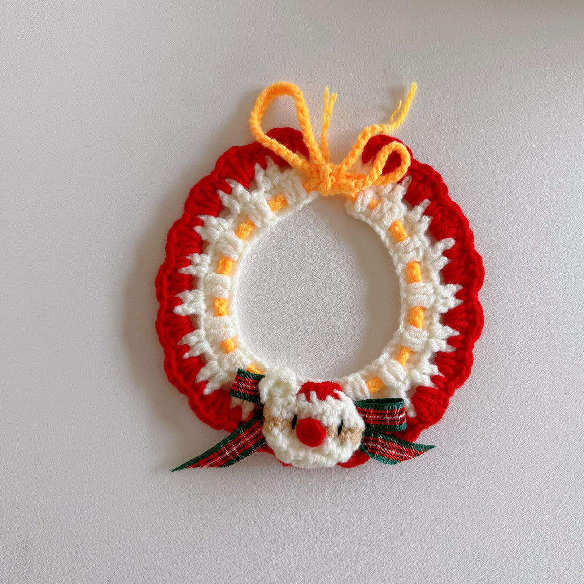Hand-Crochet Christmas Pet Collar