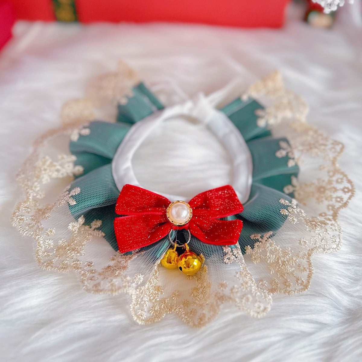 Hand-Crochet Christmas Pet Collar