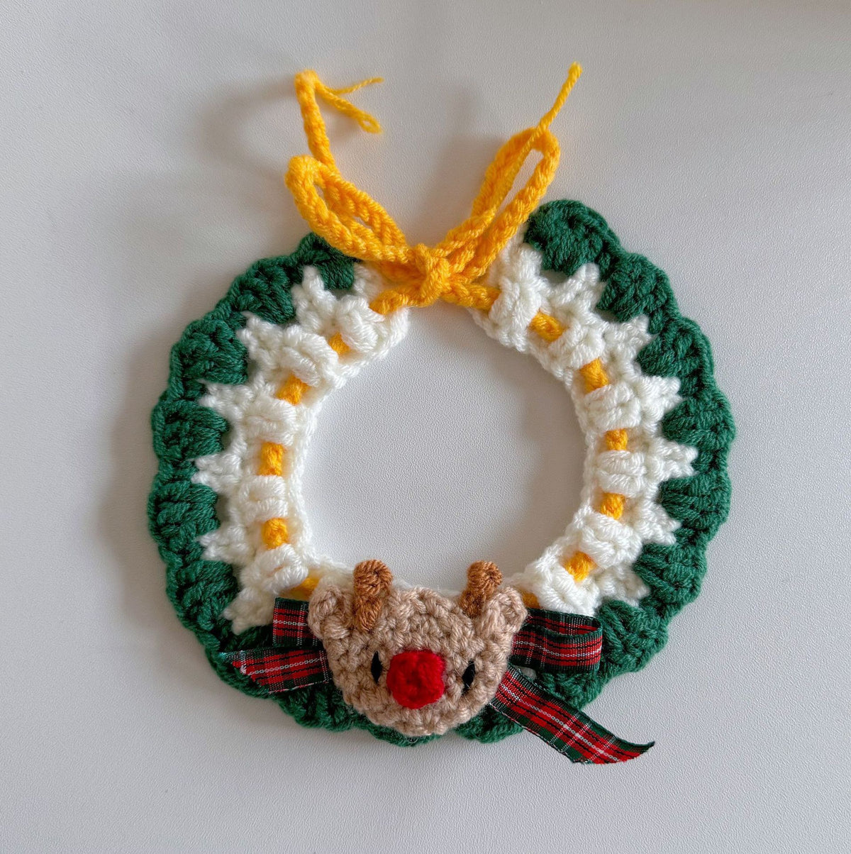 Hand-Crochet Christmas Pet Collar